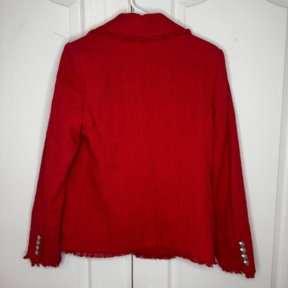 SALE!!! House of Harlow Chic Red Double-Breasted Women's Blazer - Picture 5 of 6